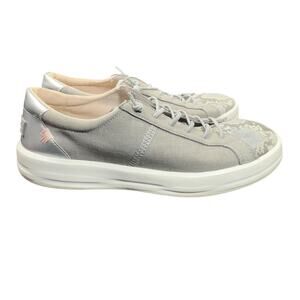 Hey Dude Men’s Size 10 Wally Sox Gray Snakeskin Pattern Casual Comfort Shoes